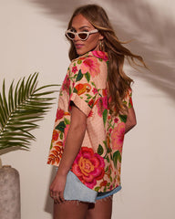 Sarenia Floral Button Down Top