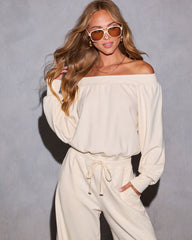 At Ease Off the Shoulder Jumpsuit