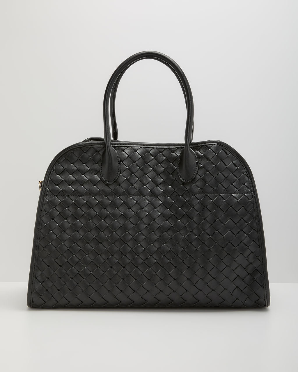 Blythe Woven Leather Satchel Bag