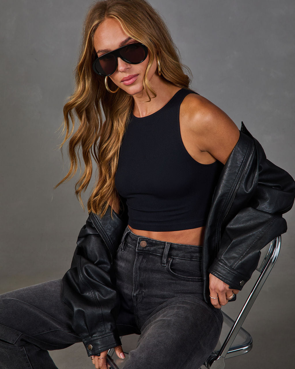 Kiki Seamless Knit Crop Top