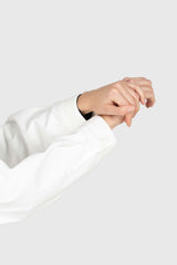 Ivory oversized shirt jacket