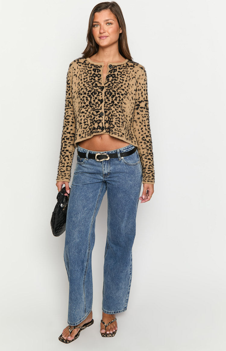 Kahli Leopard Print Cardigan