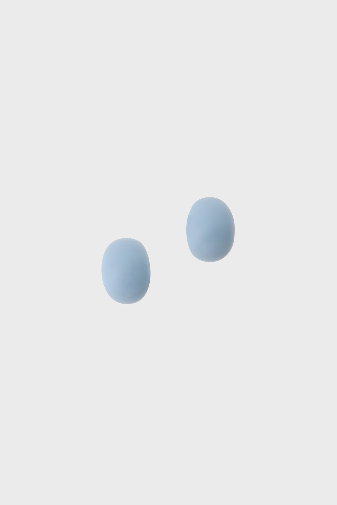 Light blue enamel small droplet earrings
