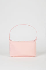 Light pink smooth mini shoulder bag