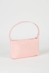 Light pink smooth mini shoulder bag