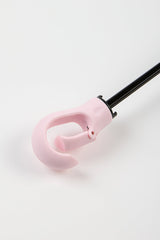 Light pink thick hooked handle umbrella