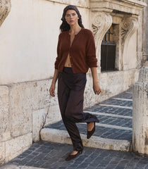 PEROLINE CASHMERE CARDIGAN -- EMBER