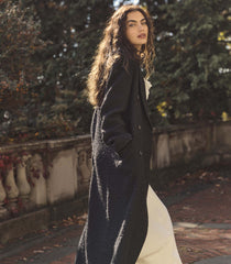 WILHELMINA COAT -- BLACK