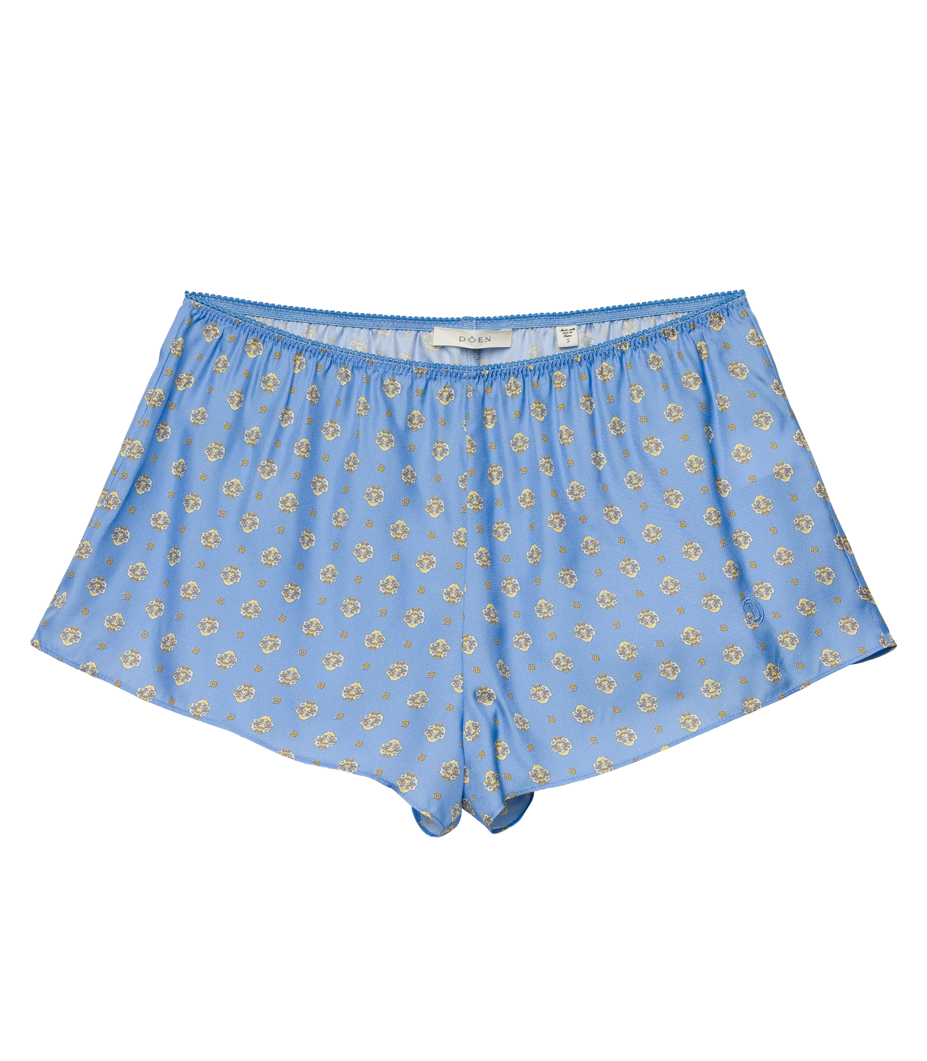 THELMA SHORT -- PERIWINKLE CADIZ FOULARD