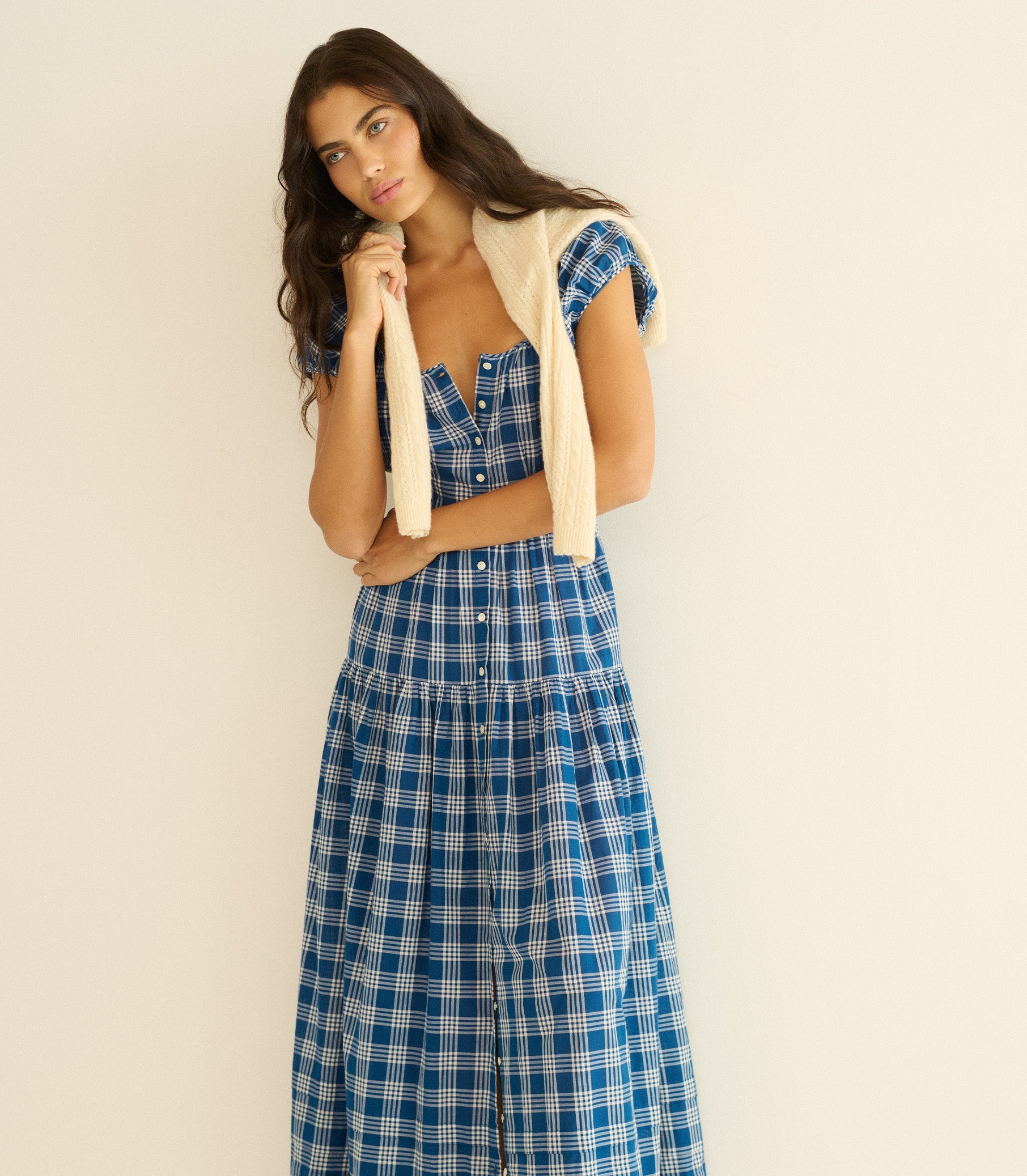VALENNE DRESS -- DORSET PLAID