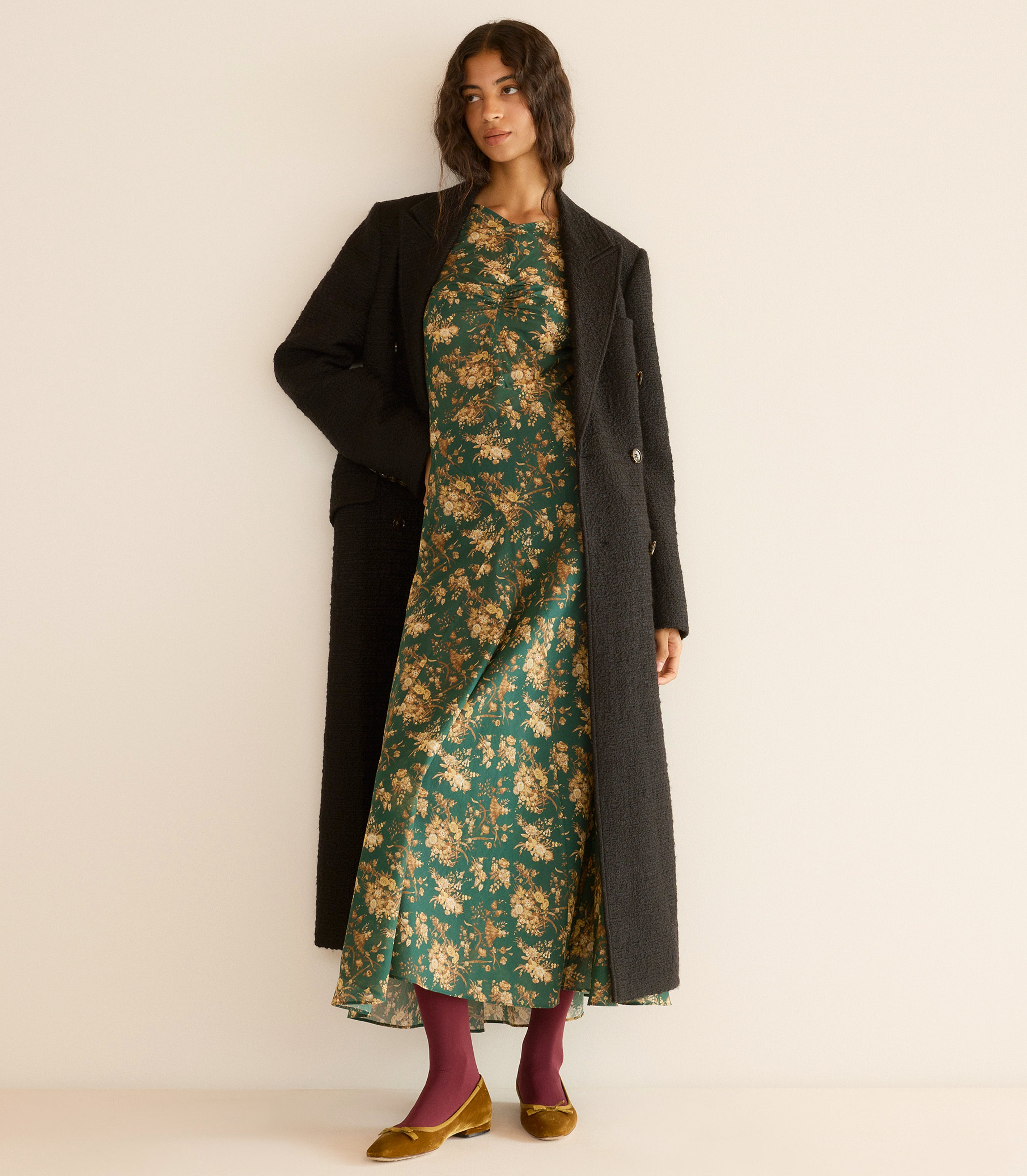 WILHELMINA COAT -- BLACK