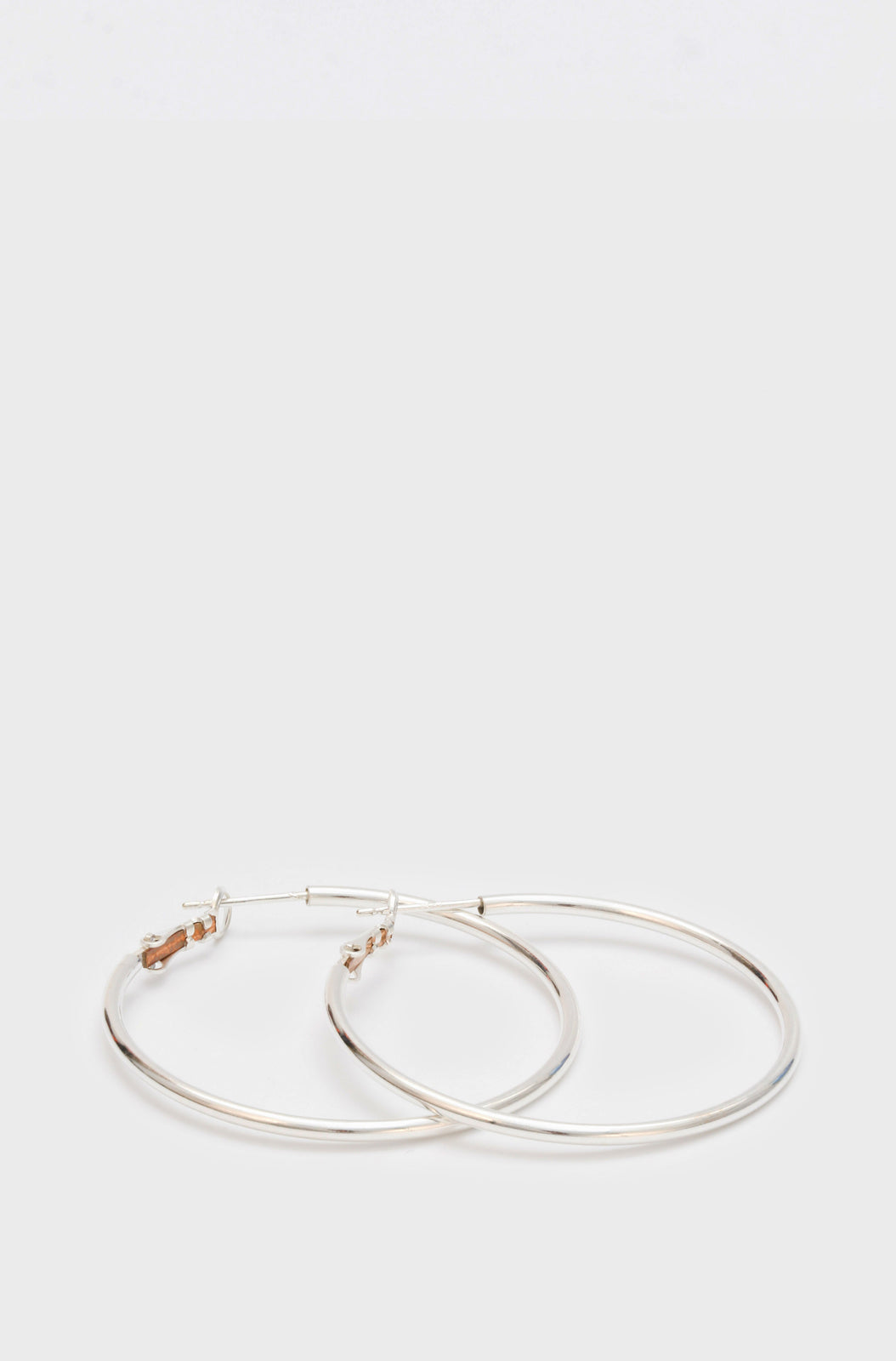 Silver hoop earrings - 60